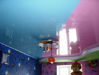 Натяжные потолки в детской комнате